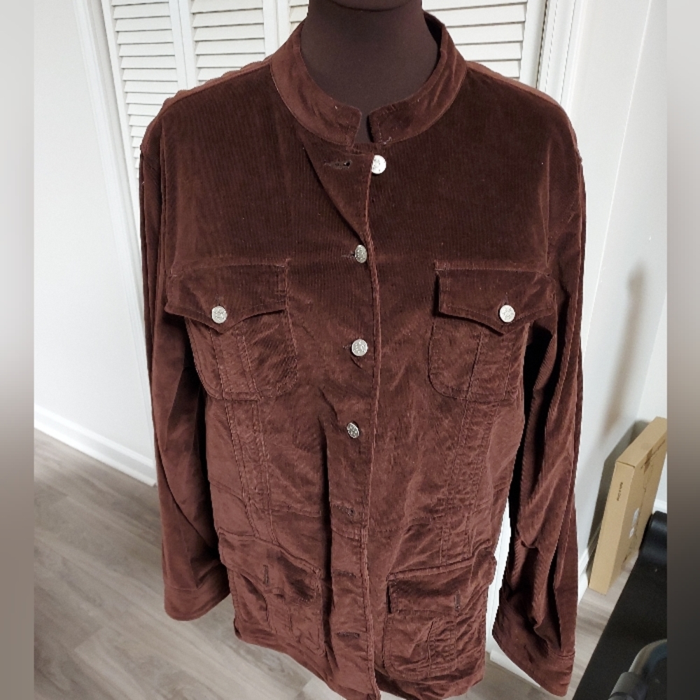 Brown velvet jacket